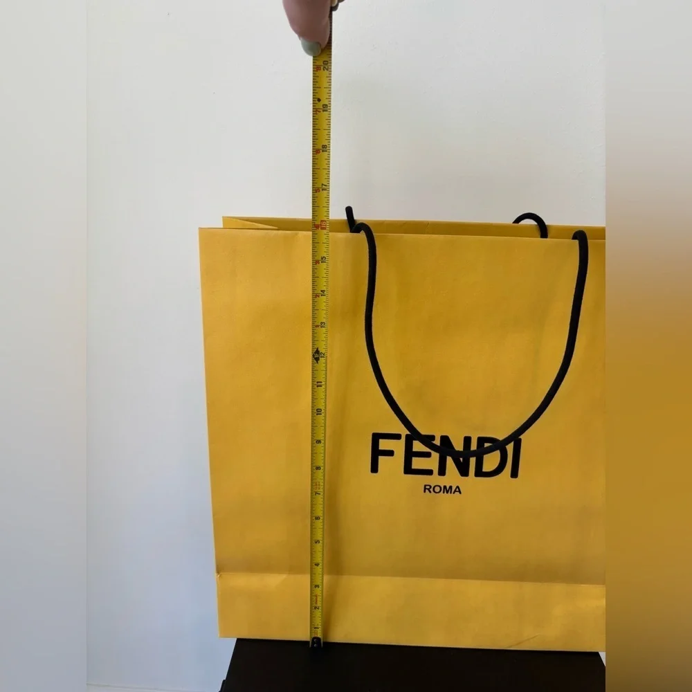 Fendi Yellow Shopping Bag